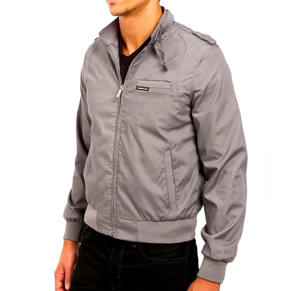 Members Only Vintage Smokey Grey Classic Iconic Racer Jacket, Men’s Sz 44/Medium - Picture 2 of 16